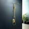 Kibi Cube Pressure Balanced 2-Function Shower Column with Rough In Valve - Brushed Gold KSC404BG - alternate 4
